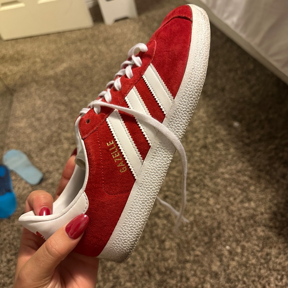 Red Adidas Gazelles